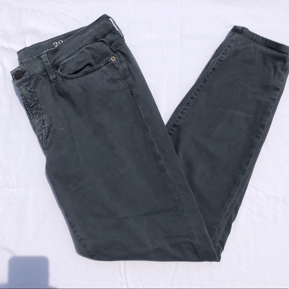 J. CREW TOOTHPICK JEANS SKINNY SIZE 32 GREY